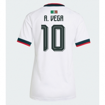 Billige Fotballdrakt Mexico Alexis Vega #10 Replika Bortedrakt Dame VM 2026 Kortermet